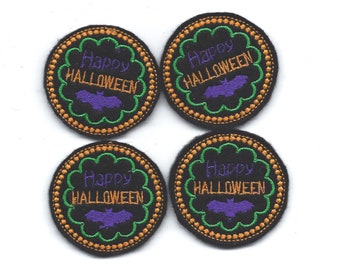 Happy Halloween Felties! Custom Color, Set of 4!