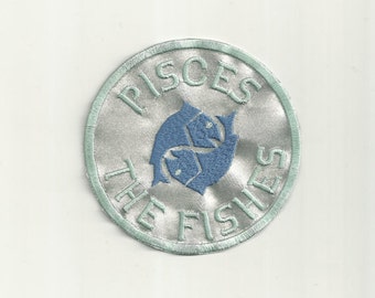 Pisces the Fishes, Zodiac Patch! Custom Made! AP144