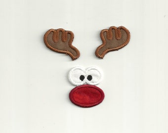 Reindeer Face Patch,TODDLER SIZE!! Custom Made!