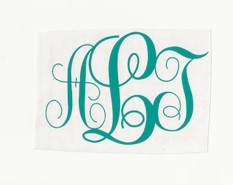 Monogram Initials, Vinyl Decal! Multiple sizes custom made!