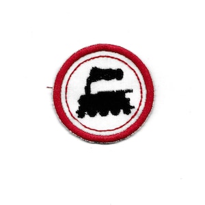 2&quot; Train Badge, Patch! Any Color combo! Custom Made!