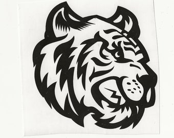 Tiger Vinyl Decal 3! Multiple sizes custom made!