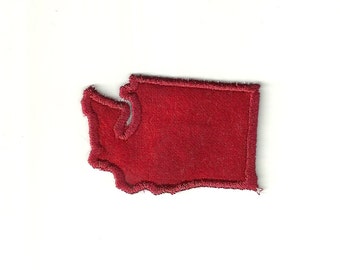 Tiny, Washington State Patch! Any Color! Custom Made!