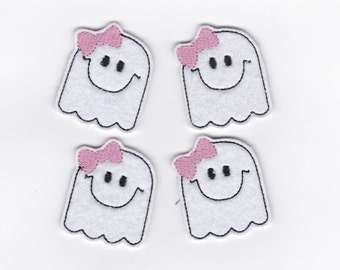 2" Girlie Ghost Felties, Set of 4!