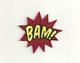 Super Hero, BAM Patch! Any Color Combo! Custom Made! F32