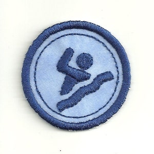 2&quot; Swimming Merit Badge, Patch! Any Color combo! Custom Made!