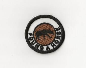2" Found a Horse Merit Badge, Patch! Any Color combo! Custom Made!
