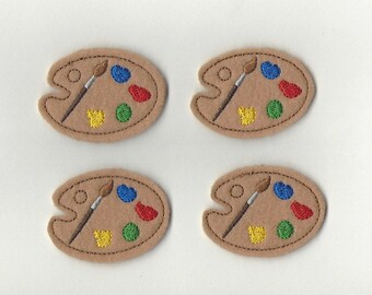 2" Art Paint Palette Felties! Set of 4!
