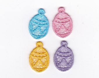 1" Easter Egg Charms, Set of 4!