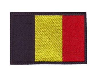 Tiny Belgium Flag Patch! Custom Made! F23