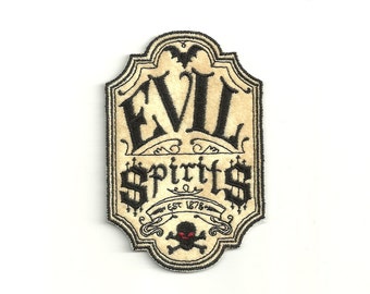 Evil Spirits, Label Patch! Custom Made!