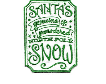 North Pole Sign Patch! Variety Custom Made!