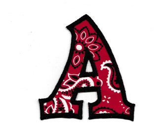 Bandana Letter! 2” any letter Custom Made!