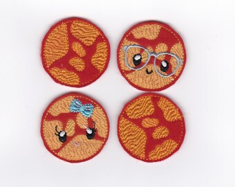 2” Planet Mars Felties, Set of 4!