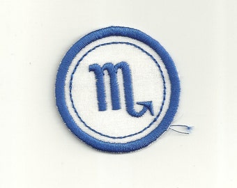 Zodiac Scorpio Merit Badge, Patch! Any Color Combo, Custom Made!