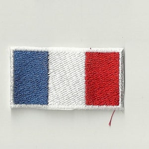 Tiny French Flag Patch! Custom Made! F13