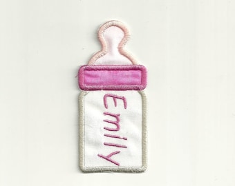 Baby Bottle With a Name Patch! Custom Made!