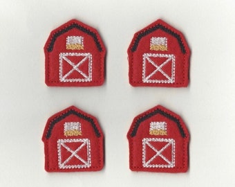 Barn Felties! Set of 4!