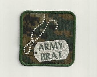 Army Brat Patch! Any Color! Custom Made!