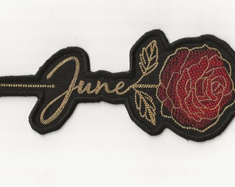 June Birth Flower, Rose Patch! Custom Made! AP144