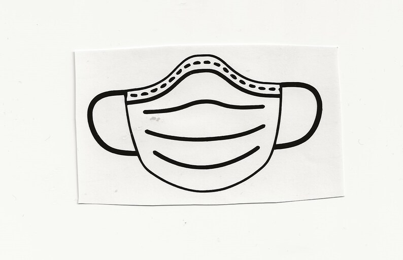 Mask Design Sticker Mask Vinyl Decal! Multiple Sizes Custom Made! - Etsy