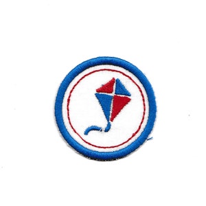 2&quot; Kite Flying Merit Badge, Patch! Any Color combo! Custom Made!