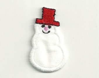 Tiny Snowman Patch! Custom Made!