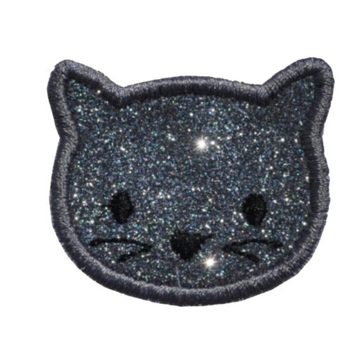 Cat Kitten Kitty Cat Iron on Brilliant Glitter Fabric Iron on Etsy