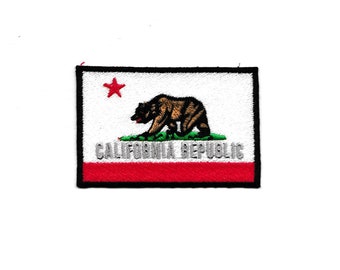 3" California State Flag Patch Custom Made!