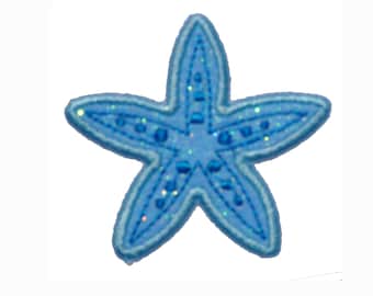 Starfish 2.25 " Iron On Brilliant NO MESS glitter PN69