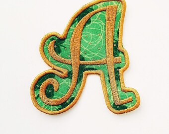 Curlz Saint Patricks Day Letter Patch! Custom Made!