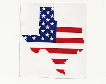 Texas American Flag, Vinyl Decal! Multiple sizes custom made!