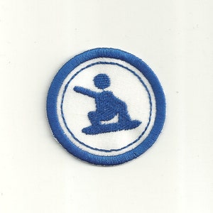 2&quot; Skate/Snow Boarding Merit Badge, Patch! Any Color combo! Custom Made!