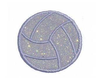 2" Glitter Volleyball or Heart Shape Volleyball   Patch! NO MESS!! PN12