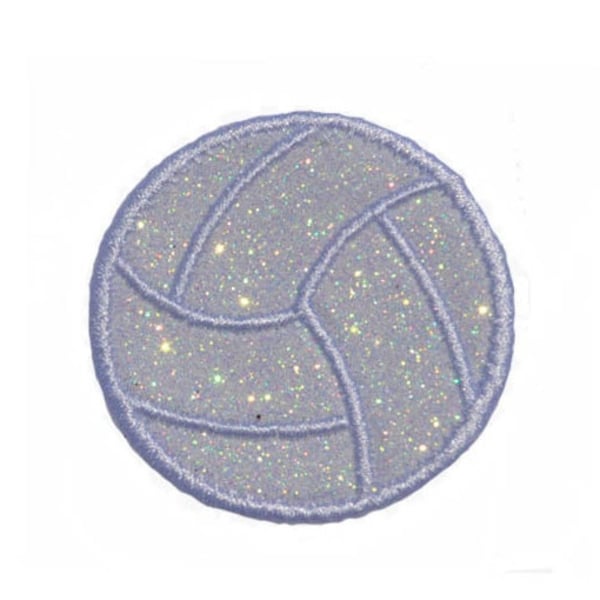2" Glitter Volleyball Patch! NO MESS!! PN12
