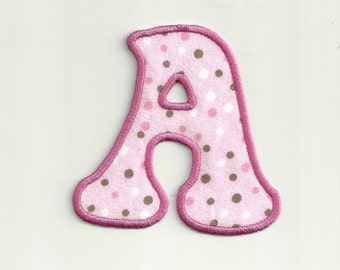 2", Valentine's Polka Dot Letter Patch! Custom Made!