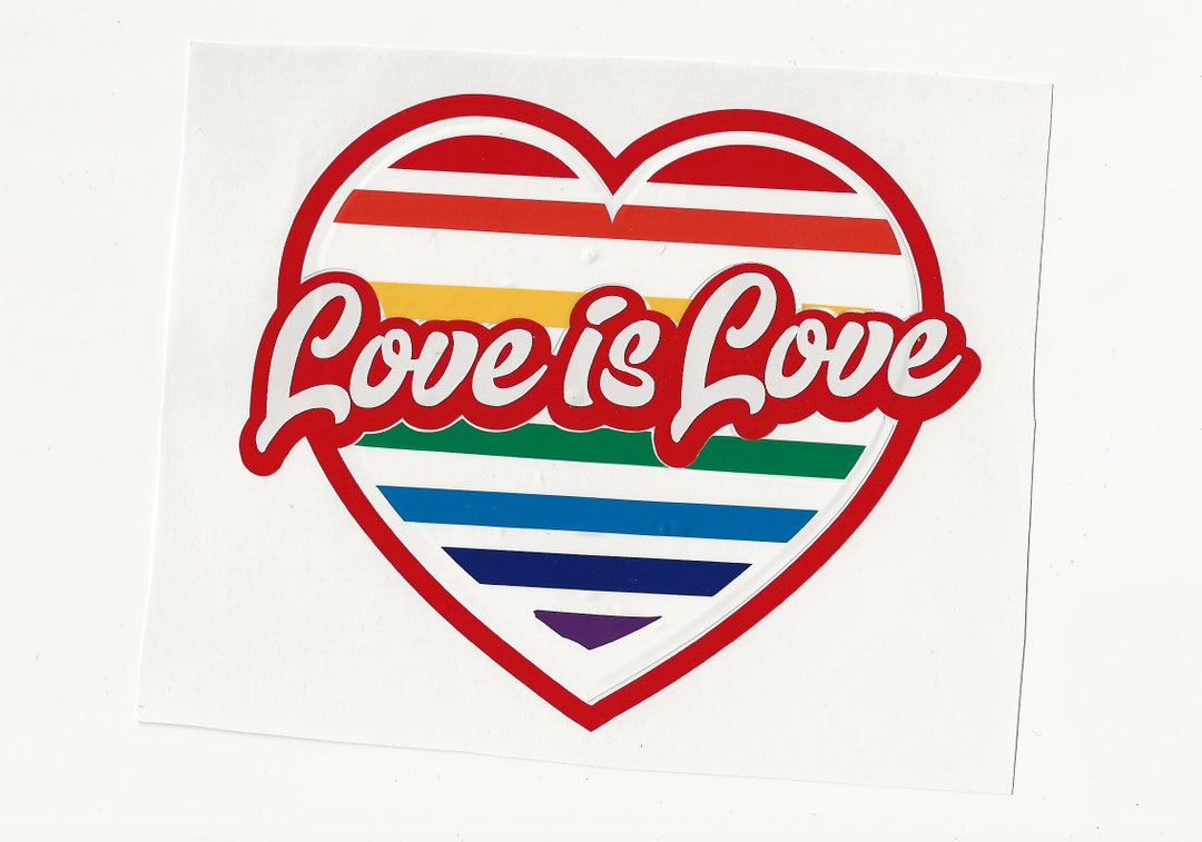 Love is Love Vinyl Decal Multiple Sizes Custom Made Etsy