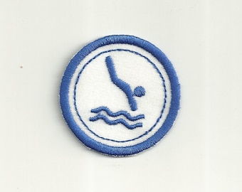 2" Diving Merit Badge, Patch! Any Color combo! Custom Made!