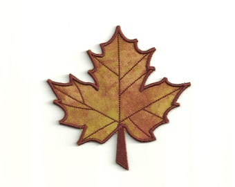 Fall Maple Leaf Patch! Custom Made, any color!