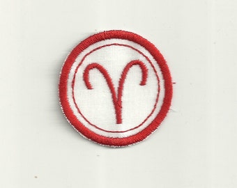 Zodiac Aries Merit Badge, Patch! Any Color Combo, Custom Made!
