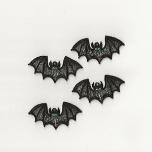 2&quot; Fledermaus Spitzen Charms, 4er Set!