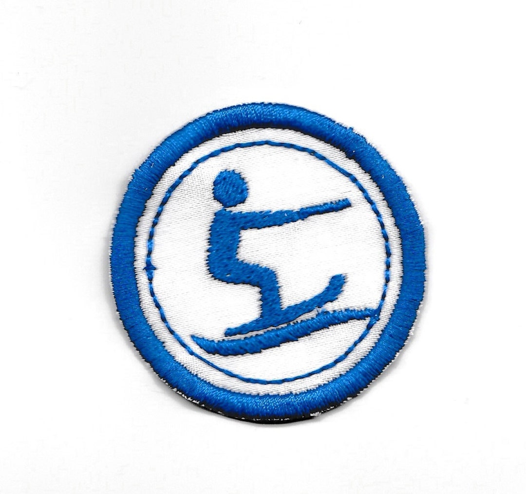 2 Water Skiing Merit Badge, Patch Any Color Combo Custom Made Etsy