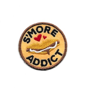 Smore Addict Merit Badge Patch! Custom Made!