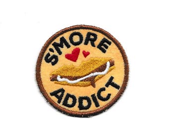 Smore Addict Merit Badge Patch! Custom Made!