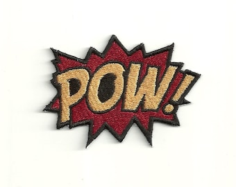 Super Hero, POW Patch! Any Color Combo! Custom Made! F11