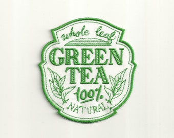 Green Tea Cafe Patch! Custom Made! AP50