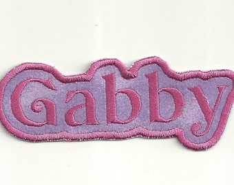 Your Name in a Bubble Patch, Any color! Custom Made!