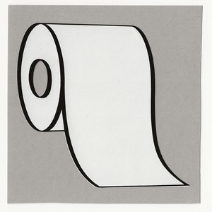 Toilet Paper Vinyl Decal!  Multiple sizes custom made!