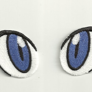 Large Anime Style Eyes Patch Set! Custom Made!