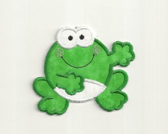 Cartoon Frog Patch! Custom Made!